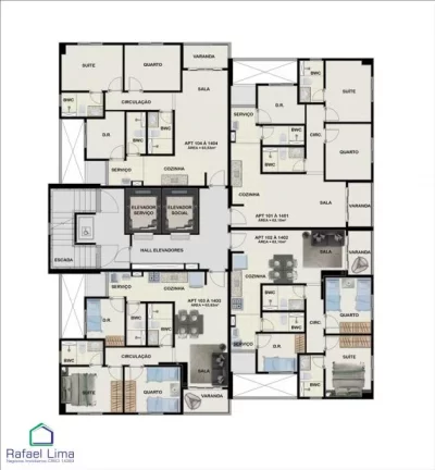 Imagem Apartamento 2 Quartos Recife - PE - Tamarineira