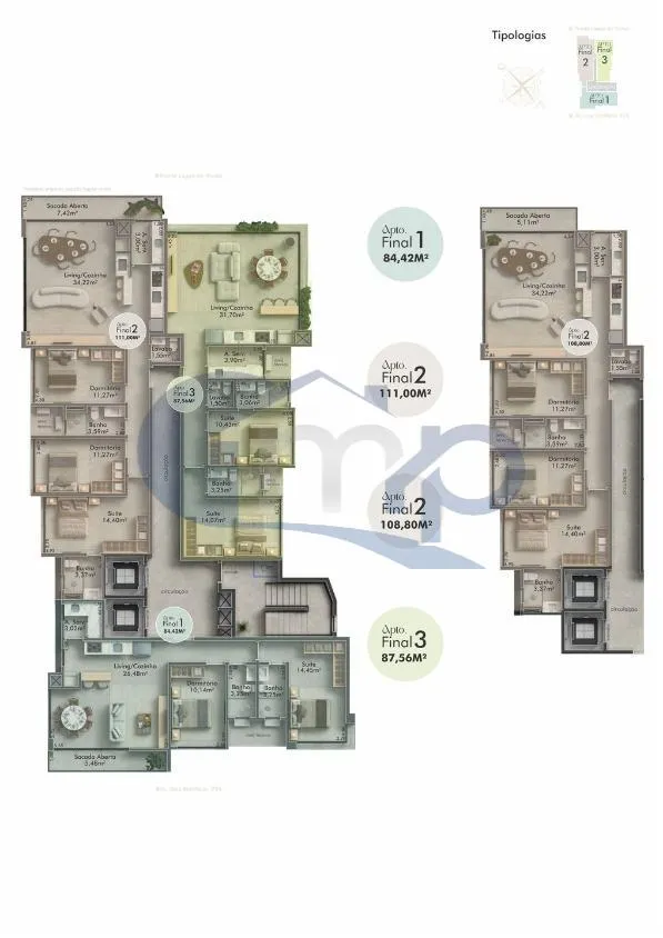 Imagem Apartamento a venda com 2 suites no centro de Torres/RS