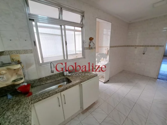 Imagem Apartamento à venda com 110m², 2 quartos, suite, dependência, vista mar frontal, andat alto por R$1.050.000,00 na Pompéia em Santos