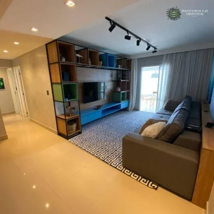 Imagem Apartamento Frente Mar com 3 dormitórios, sendo 3 suítes à venda, 166 m² por R$ 1.950.000 - Aviação - Praia Grande/SP