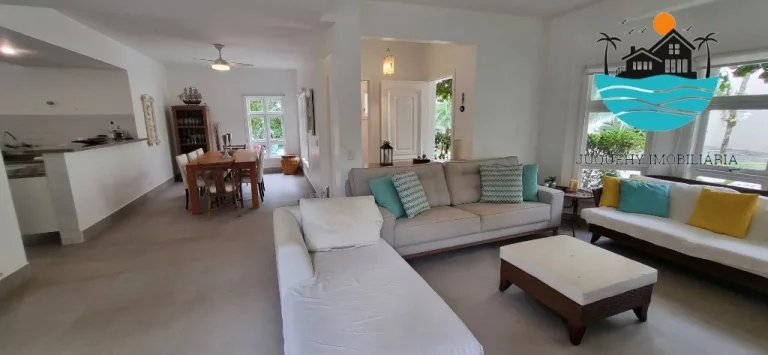 Imagem Aluguel Juquehy Condomínio - Casa em Juquehy com 4 dormitórios, 2 suítes, 150m da praia - Acomodação máx. 8-10 pessoas | Juquehy Imobiliária.