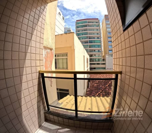 Imagem Apartamento 02 Quartos de fundos em prédio a beira mar.