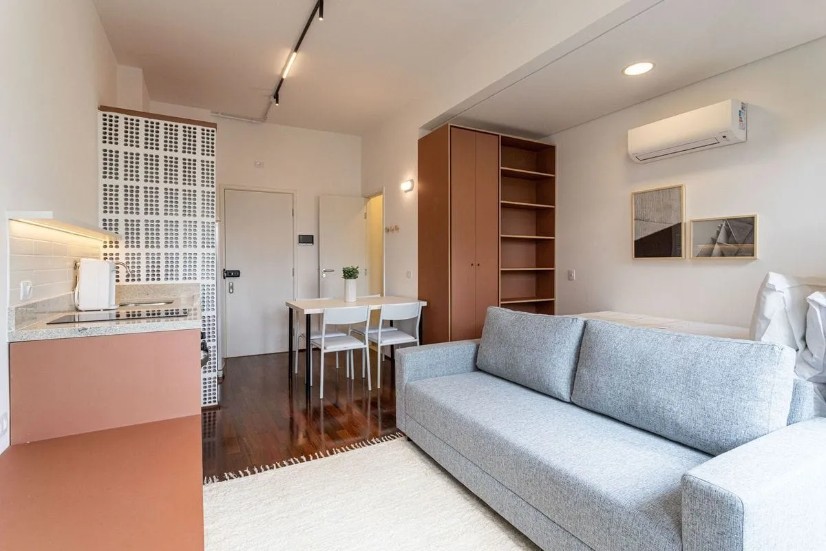 Imagem Apartamento com 1 Quarto para alugar, 27m² - Santa Cecília