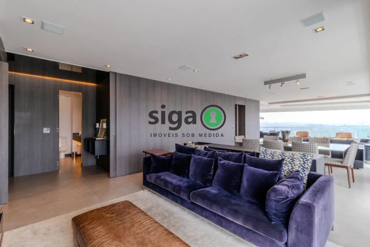 Imagem Apartamento à venda no Campo Belo - 219 m² - 3 suítes - 3 vagas - mobiliado - andar alto