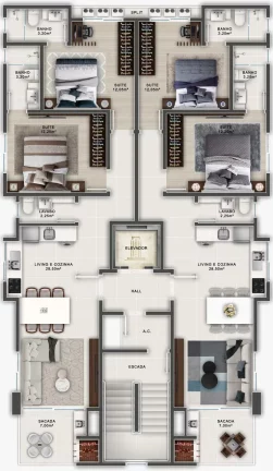 Imagem Ruffino Residence - Apartamento à venda no bairro Meia Praia - Itapema/SC