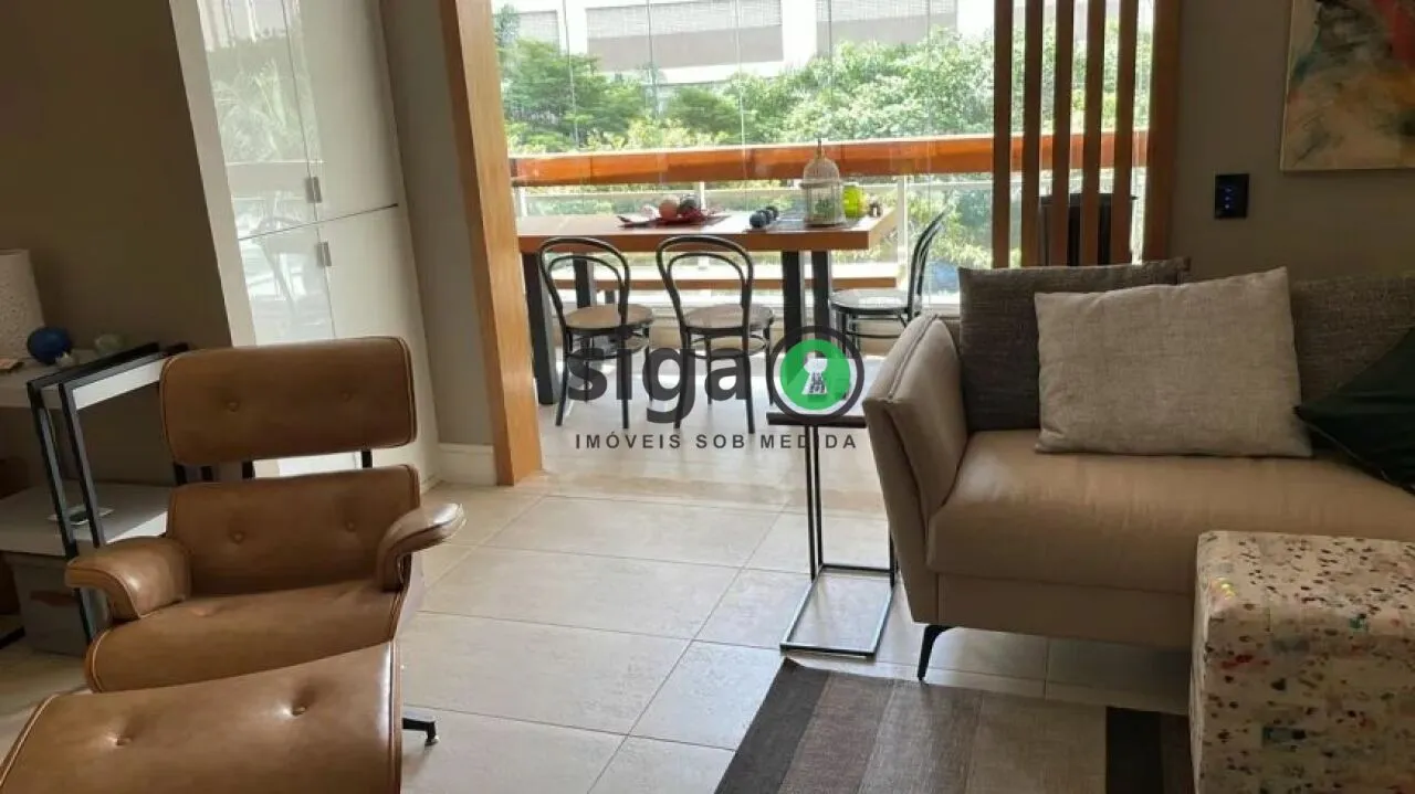 Imagem Apartamento na Vila Andrade com 3 quartos e 3 vagas, mobiliado de 170m²