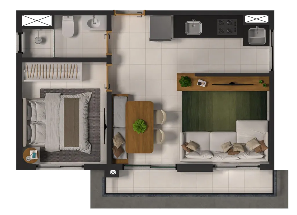 Imagem Flamboyant 294 - Residencial - Flamboyant 294 - Residencial