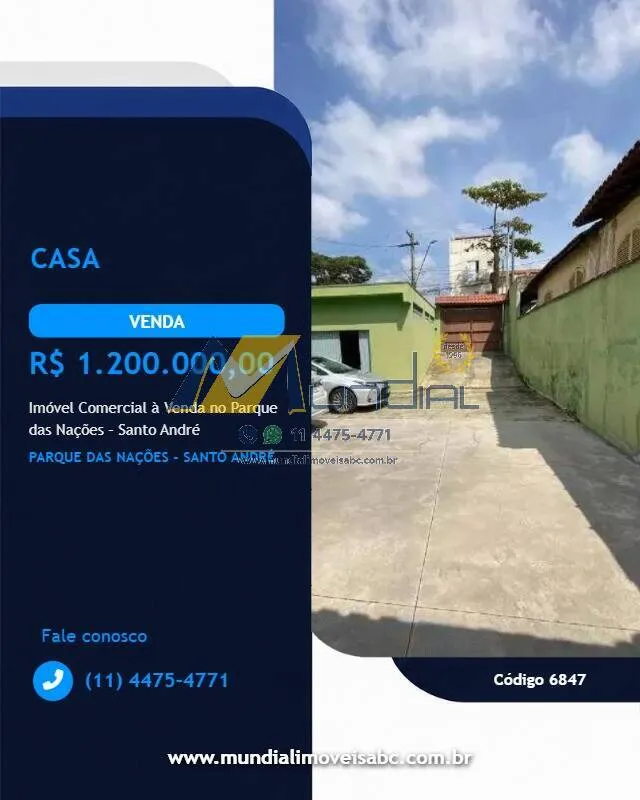 Foto do imóvel Imóvel Comercial à Venda no Parque das Nações - Santo André