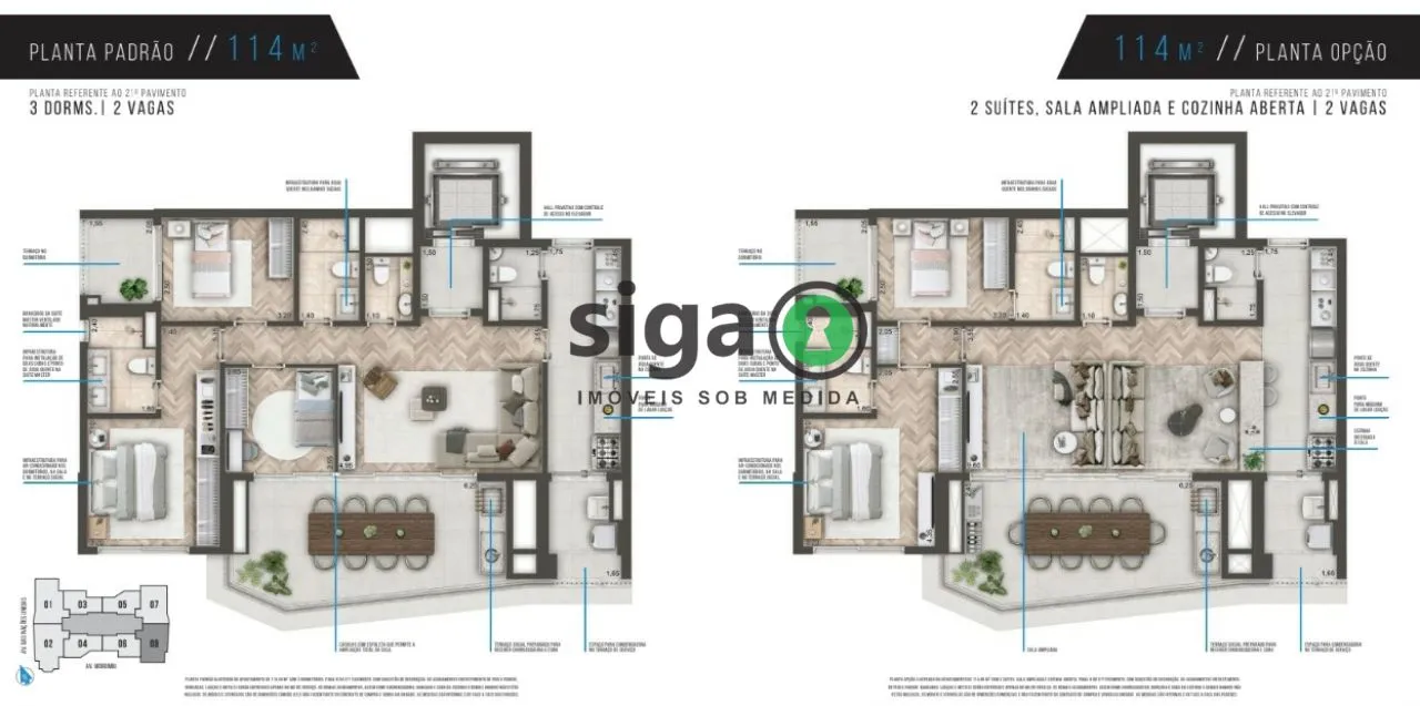 Imagem Apartamento para venda no Brooklin 03 dormitórios, São Paulo - SP