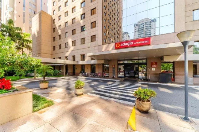 Imagem Flat disponível para locação no Aparthotel Adagio São Paulo Moema, com 39m², 1 dormitório e 1 vaga