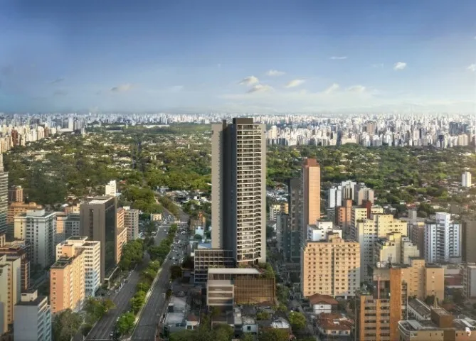 Imagem Arquitetura contemporânea nas alturas. De tirar o fôlego. São 36 andares e a melhor vista da cida...