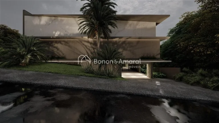 Imagem São 700 m² de construção, com arquitetura moderna,, localizada em um dos condomínios mais desej...
