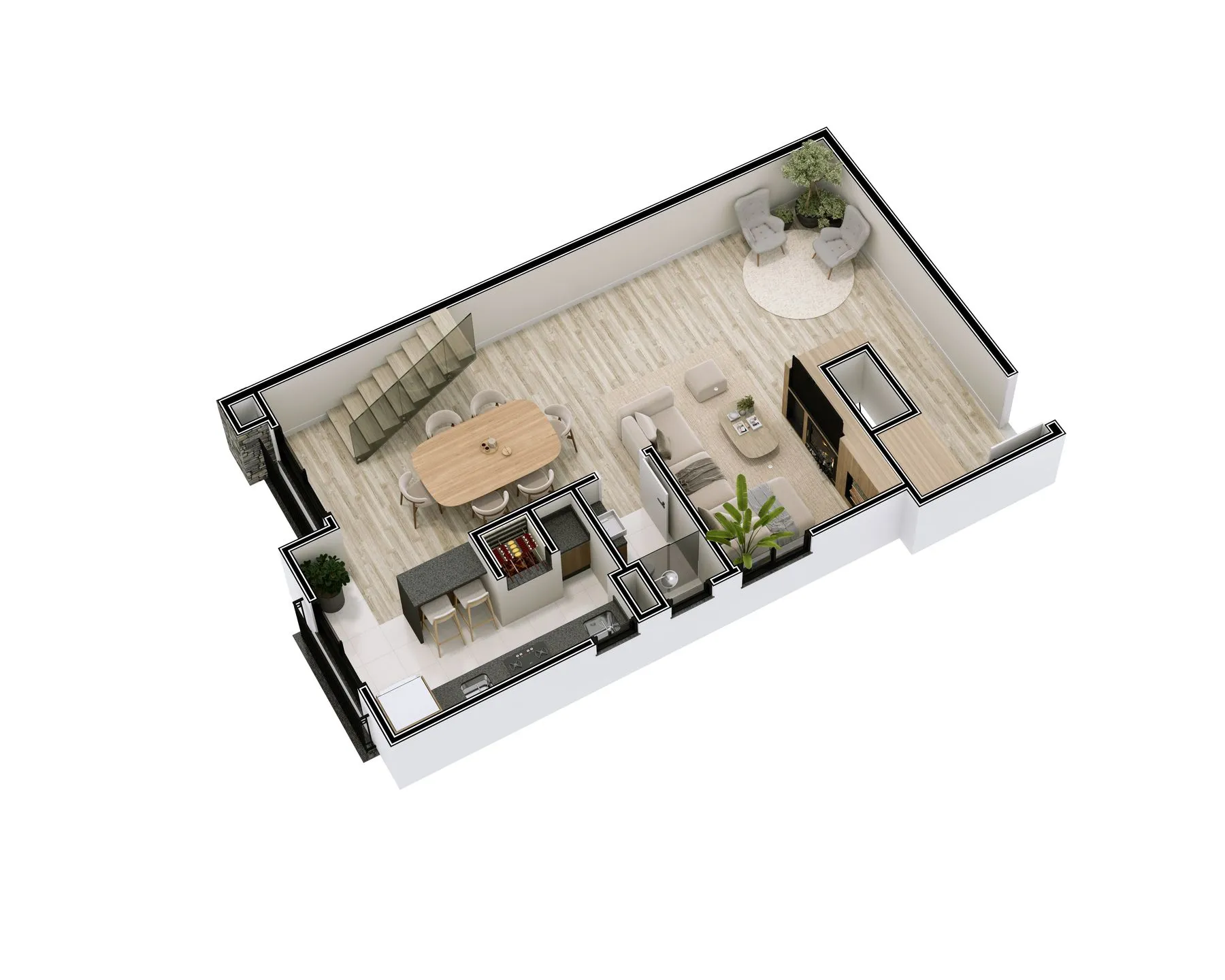 Imagem Duplex à venda em Gramado, Planalto, com 3 quartos, 80m2