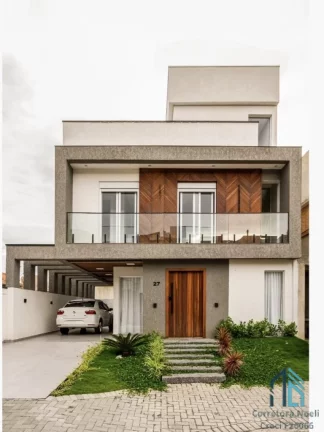 Imagem Casa em Condomínio, 03 quartos c/suíte, Ático c/área Gourmet, no Santa Cândida em Curitiba PR