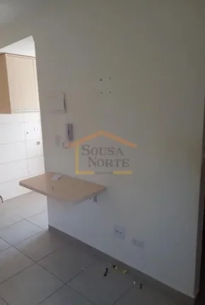 Imagem Apartamento 40mÂ², 1 dormitÃ³rio, sala 2 ambientes, cozinha com armÃ¡rios, banheiro, Ã¡rea de serviÃ...