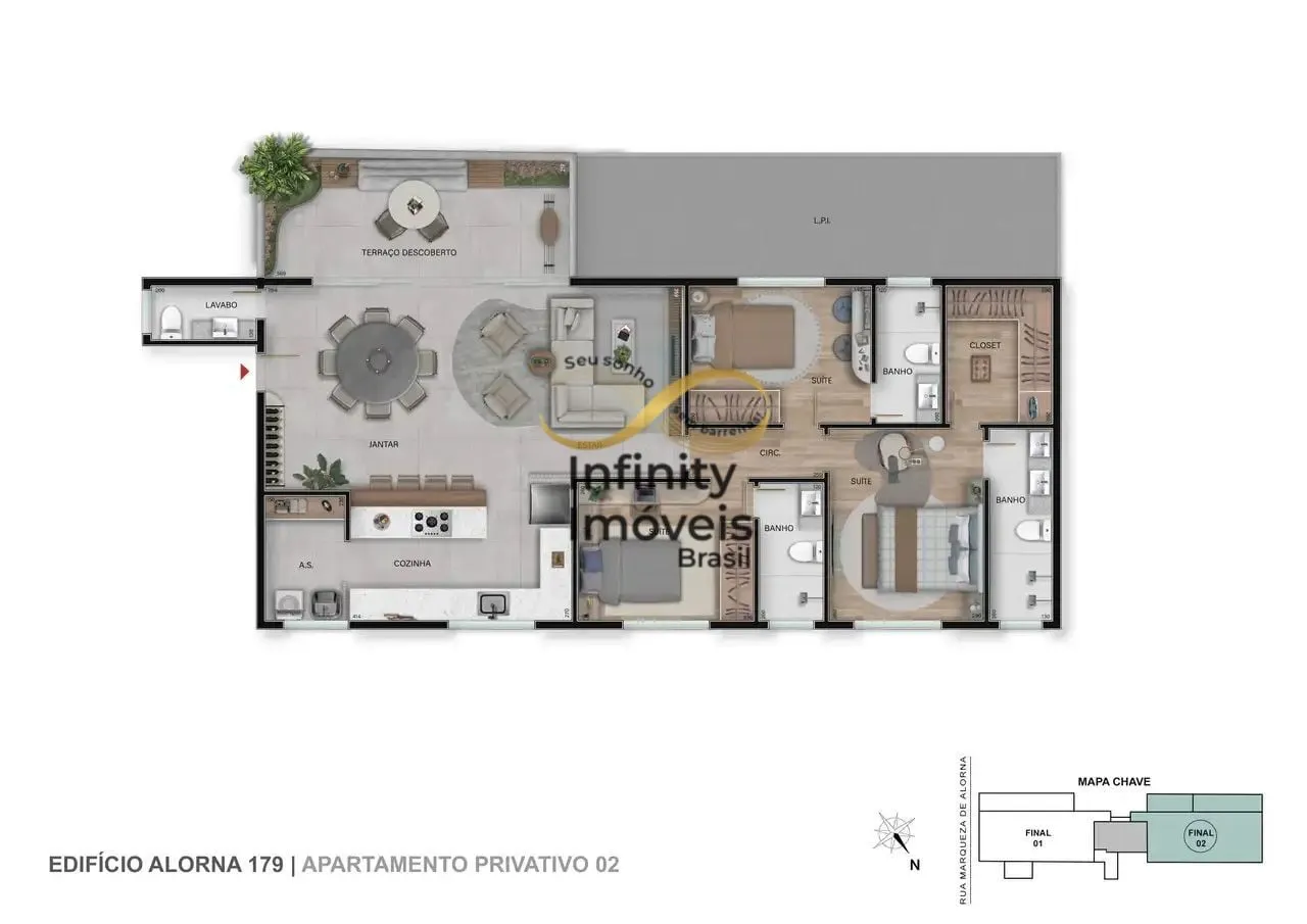 Imagem VETRO SAO LUCAS LC COSTA - Apartamento à venda no bairro Serra - Belo Horizonte/MG