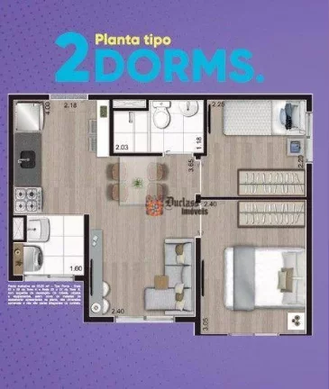 Imagem Apartamento com 2 dormitórios à venda, 35 m² por R$ 247.900,00 - Vila Ré - São Paulo/SP