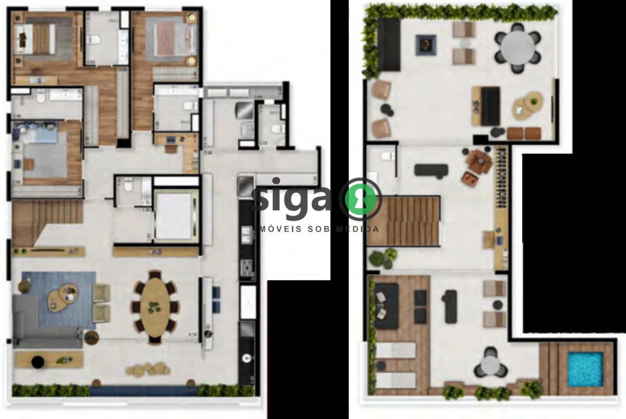 Imagem Cobertura Duplex à venda na Chácara Klabin de 315m² com 3 suítes e 3 vagas - São Paulo
