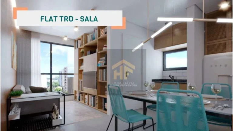Imagem Flat de Lançamento com 1 quarto, localizado em Casa Amarela, Recife - Pernambuco.