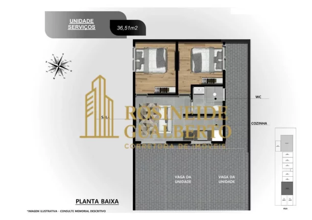 Imagem Breve Lançamento no Porto Novo com metragem de 27,55 m² à 44,89m².