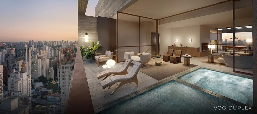 Imagem Apartamentos de 3 a 5 suítes, de 171m² a 350m², com arquitetura internacional assinada por Aflalo...