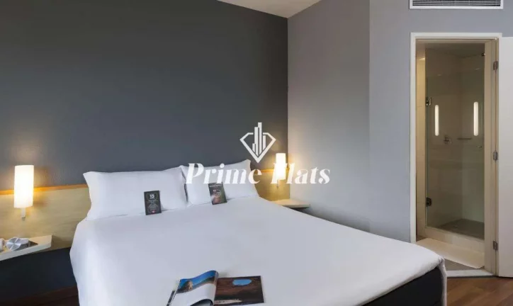 Foto do imóvel Flat disponível para venda no Hotel ibis Campinas, com 18m², 1 dormitório e 1 vaga em Avenida Aquidabã