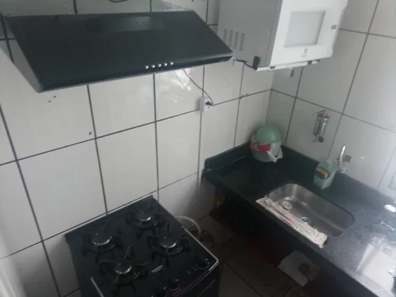 Imagem Apartamento de frente composto de 2 quartos banheiro social uma vaga de garagem na Praia do Morro