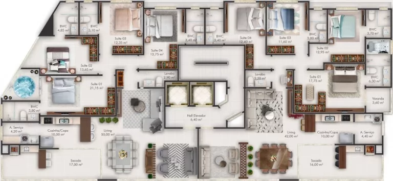 Imagem Veneza Residence - Apartamento à venda no bairro Meia Praia - Itapema/SC