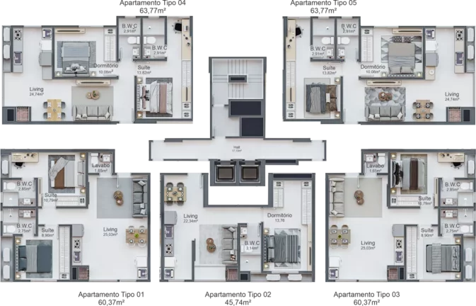 Imagem Celebration Residence - Apartamento à venda no bairro Morretes - Itapema/SC