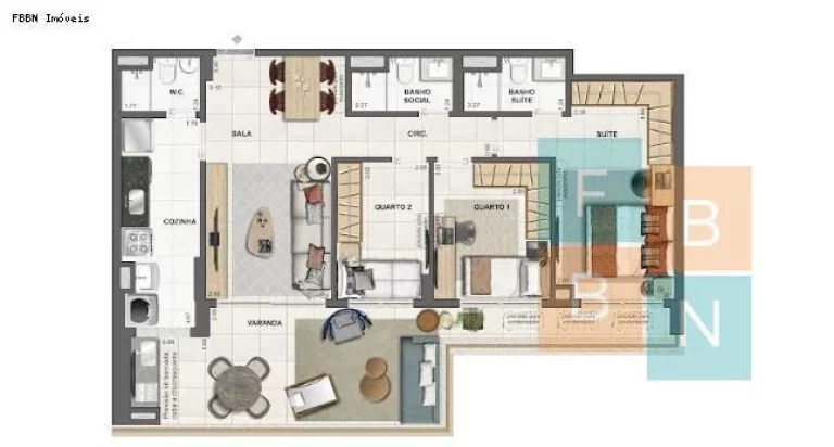Imagem Apartamento para Locação em Rio de Janeiro / RJ no bairro Barra da Tijuca