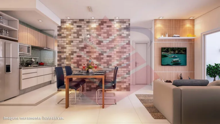Imagem Apartamento com 2 Quartos à Venda, 46 m² em Parque São Vicente - São Vicente