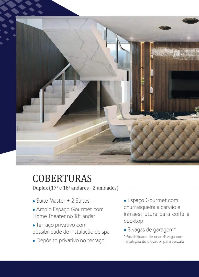 Imagem Lançamento: Apartamento no EDIFÍCIO LONDON RESIDENCE no Bairro Coqueiral em Cascavel - 178.63m² com portaria 24h