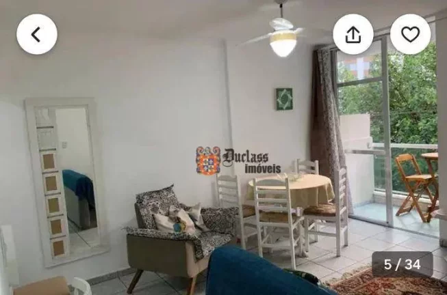 Imagem Apartamento com 2 dormitórios à venda, 54 m² por R$ 369.900,00 - Pitangueiras - Guarujá/SP