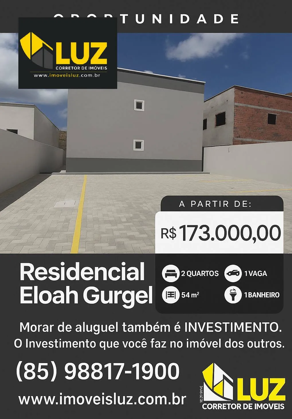 Foto do imóvel LANÇAMENTO EXCLUSIVO - RESIDENCIAL ELOÁH GURGEL