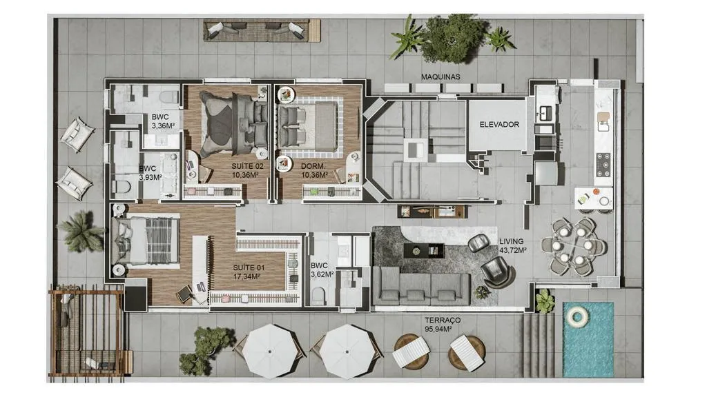 Imagem COBERTURA RESIDENCIAL em Balneário Camboriú - SC, Centro
