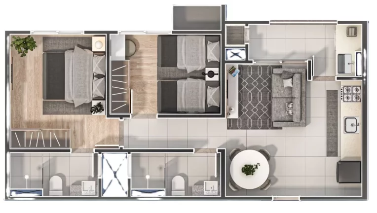 Imagem MS Joy Up House - Fase 2 - Apartamento à venda no bairro Cordeiros - Itajaí/SC