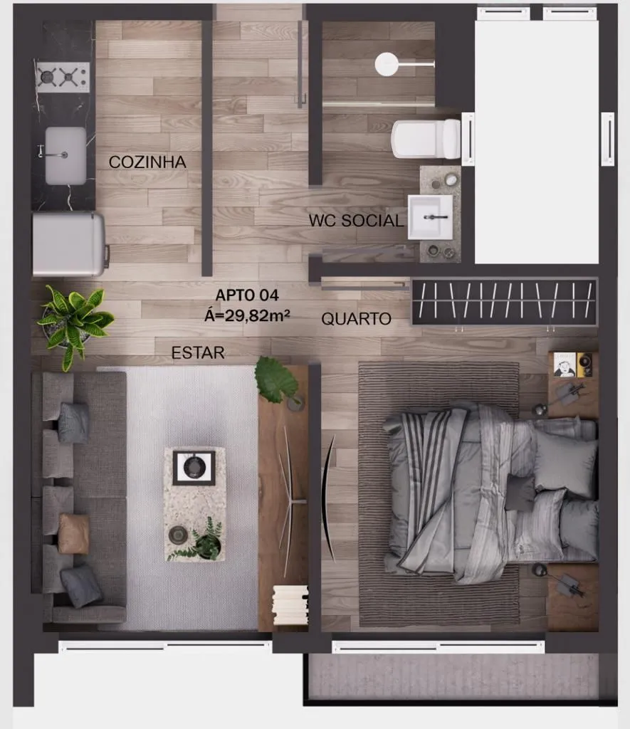 Imagem Flat à venda, 25 m² por R$ 398.997,00 - Intermares - Cabedelo/PB