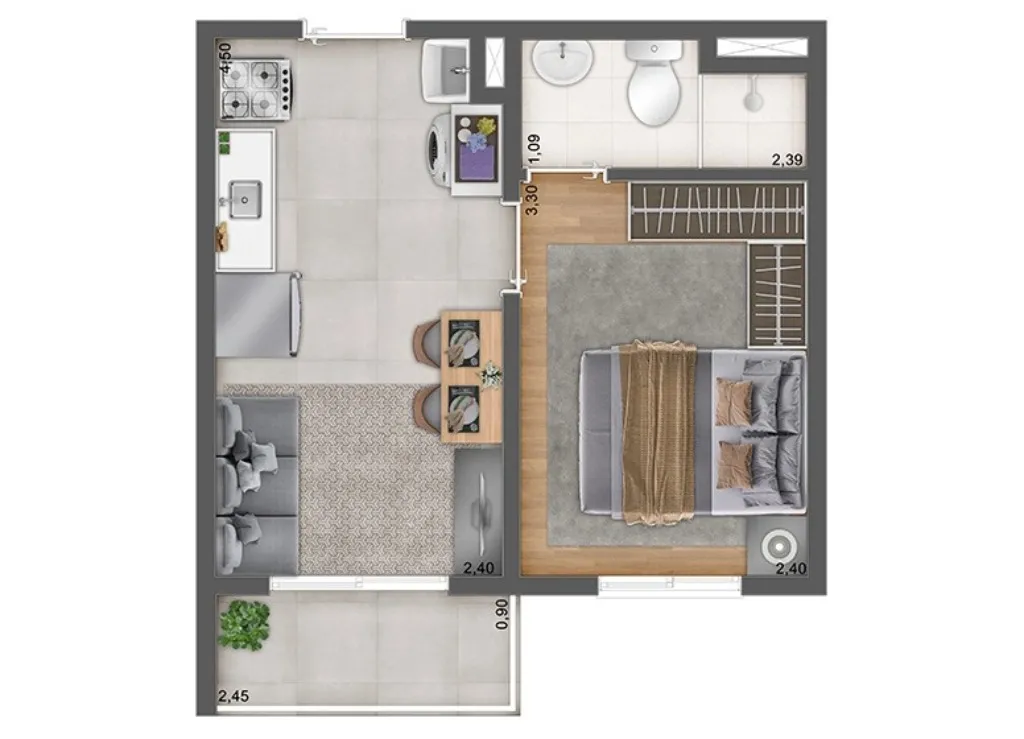 Imagem Comprar apartamento em Penha São Paulo SP, apartamento com 1 quarto em Penha São Paulo SP
