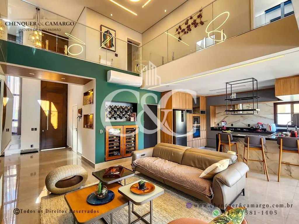 Imagem Casa à venda no Village das Flores Jundiaí, nova, mobiliada, 3 suítes e piscina