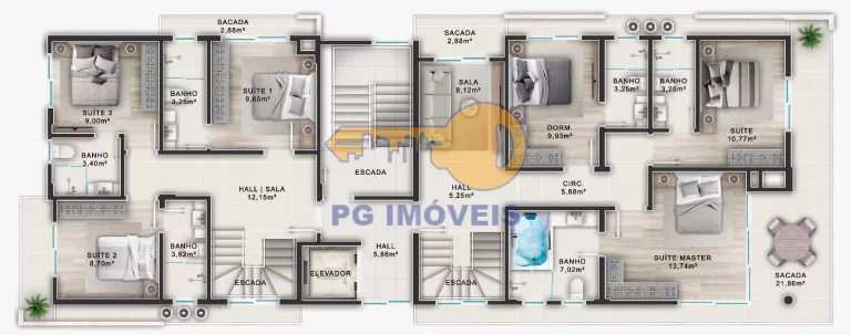 Imagem APARTAMENTOS E COBERTURAS NO OCEAN LIFE A 150M DO MAR
