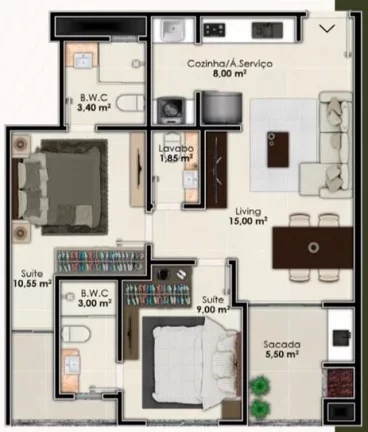 Imagem Horizon Beach - Residencial - Apartamento à venda no bairro Várzea - Itapema/SC