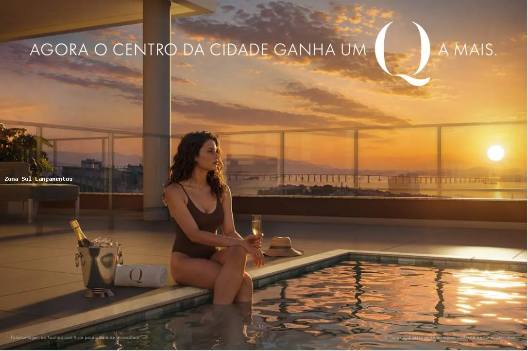 Imagem QStudios Rua da Quitanda 23 · Lançamento 2026 · A partir de R$ 349 mil · Centro do Rio