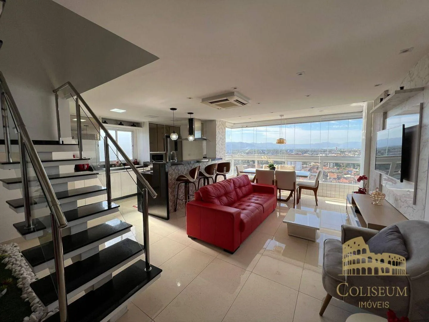 Imagem Cobertura com 3 dormitórios à venda, 143 m² por R$ 1.450.000,00 - Vilamar - Praia Grande/SP