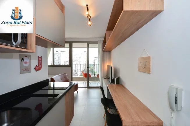 Imagem Studio Mobiliado à Venda Nos Jardins Com 1 Dormitório - Excelente Localização