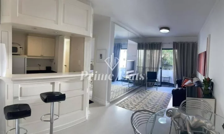 Imagem Flat disponível para locação no Roomo Itaim Bibi, com 42m², 1 dormitório e 1 vaga de garagem