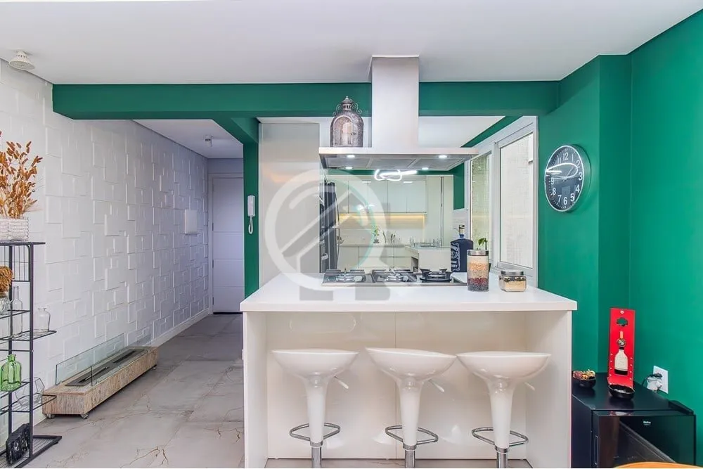 Imagem Apartamento de frente, com 109,78 m² - 3 dormitórios transformado em 2, sendo 1 suíte com closet....