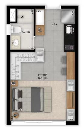 Imagem GRAN SMART VILA MATILDE - Studio 27m² (Unidade de Revenda), próximo à estação Vila Matilde do Metrô!!