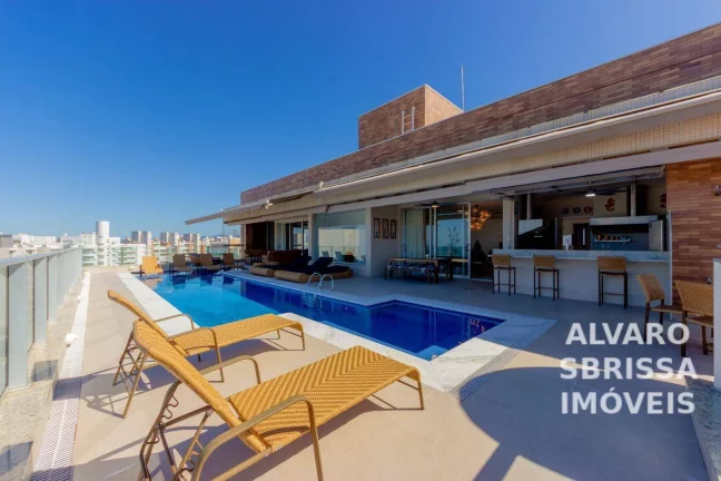 Imagem Apartamento Cobertura Penthouse pé na areia, 9 suites, 9 vagas cobertas, 696m², Riviera de São Lourenço em Bertioga SP.