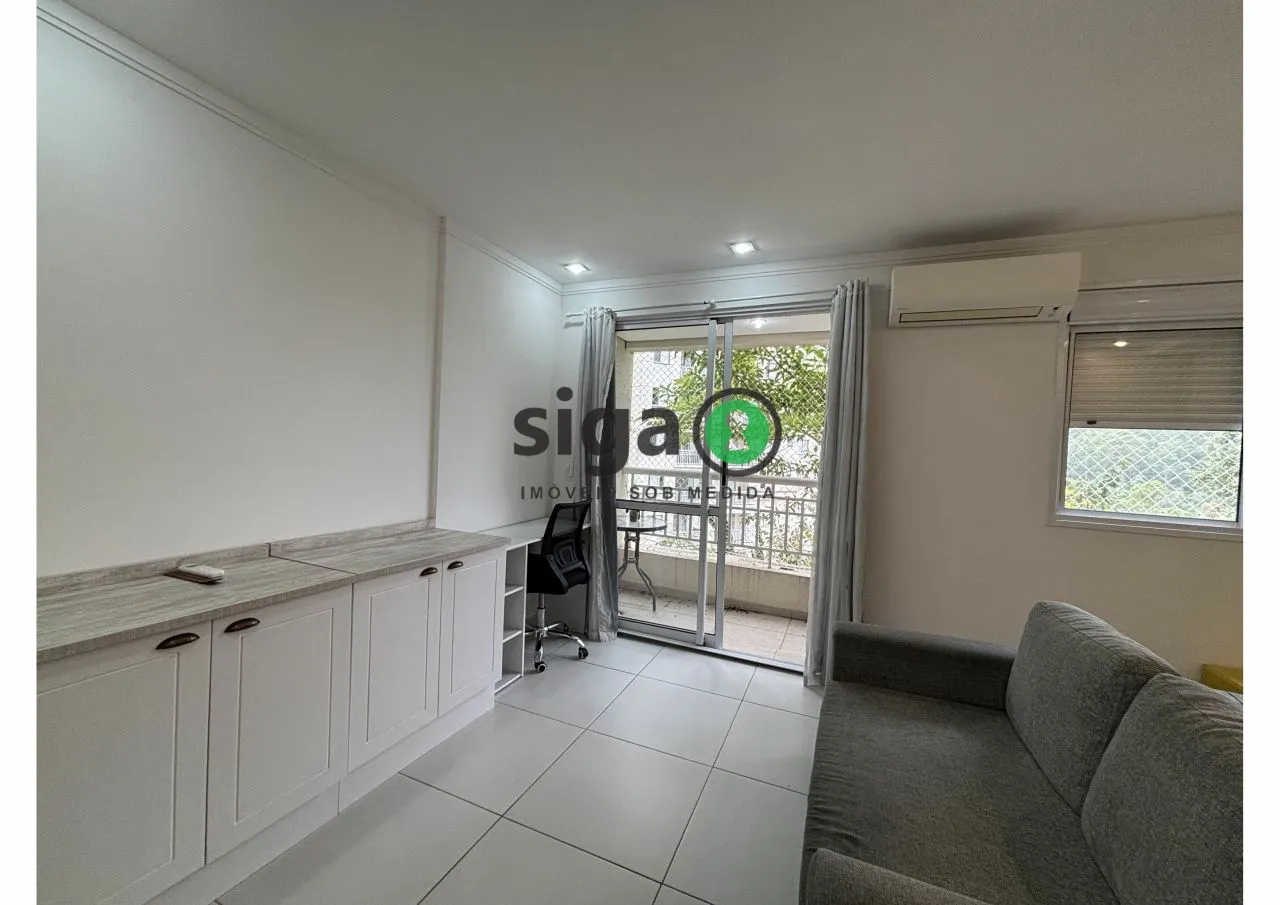 Imagem Studio mobibiliado de 33m², locação por R$ 3.197,00 - Panamby - São Paulo/SP