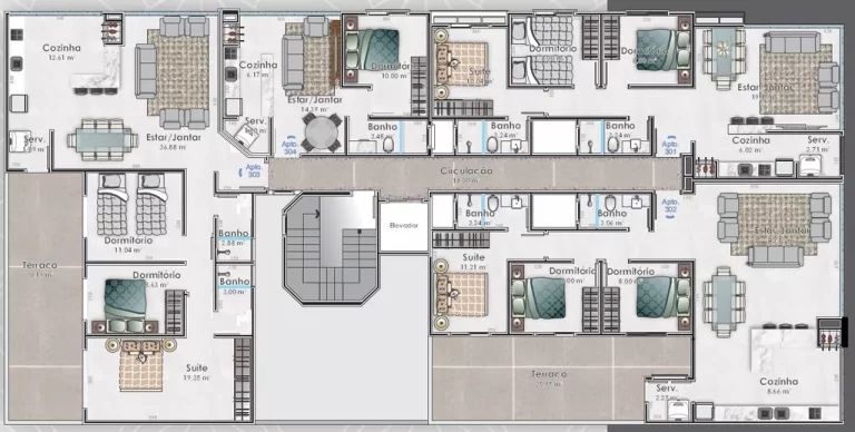 Imagem Turquesa - Apartamento à venda no bairro Zona Nova - Capão da Canoa/RS